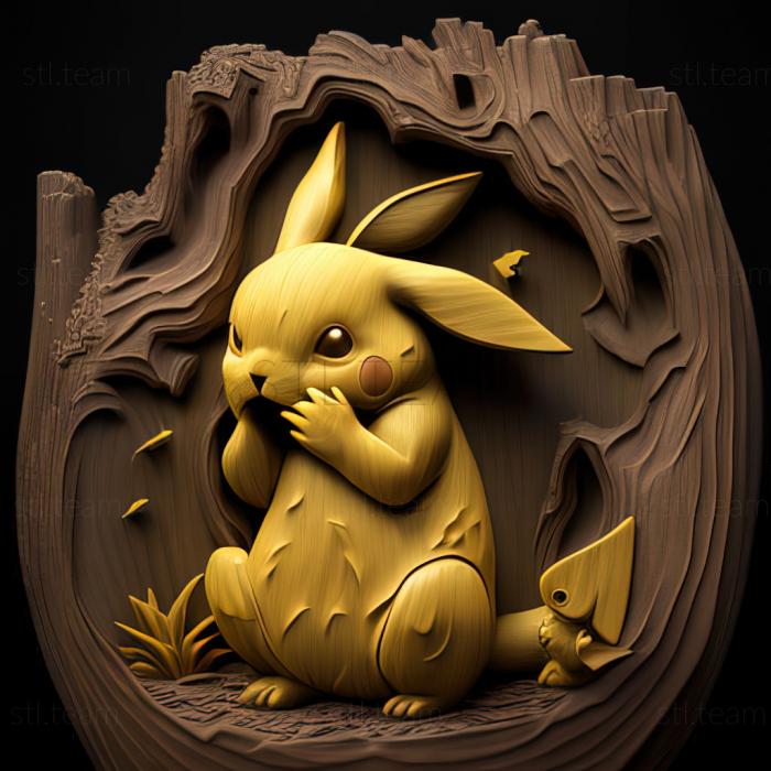 3D model Pikachus Goodbye Forest of Pikachu (STL)